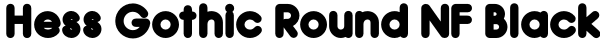 Hess Gothic Round NF Black Font