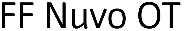 FF Nuvo OT Font