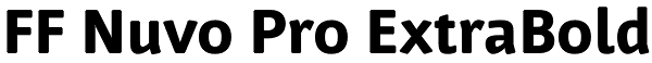 FF Nuvo Pro ExtraBold Font