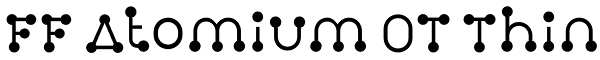 FF Atomium OT Thin Font