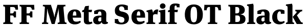 FF Meta Serif OT Black Font