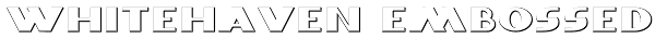 Whitehaven Embossed Font