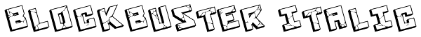Blockbuster Italic Font