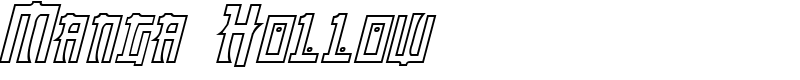 Manga Hollow Font