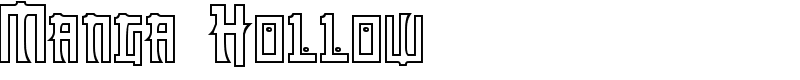 Manga Hollow Font
