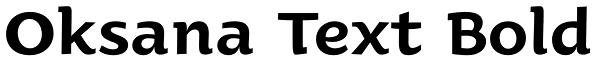 Oksana Text Bold Font