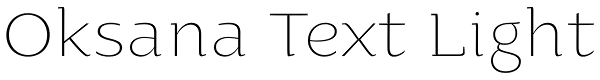 Oksana Text Light Font
