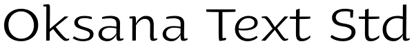 Oksana Text Std Font