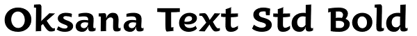 Oksana Text Std Bold Font
