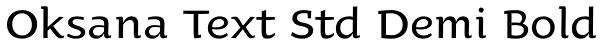 Oksana Text Std Demi Bold Font