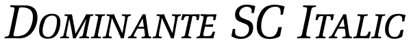 Dominante SC Italic Font