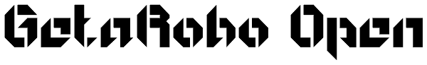 GetaRobo Open Font