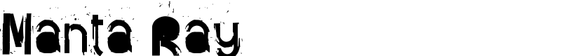 Manta Ray Font