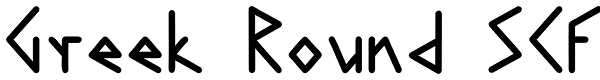 Greek Round SCF Font