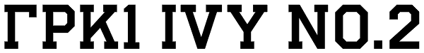 GRK1 Ivy No.2 Font