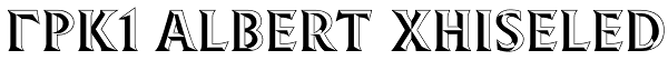 GRK1 Albert Chiseled Font