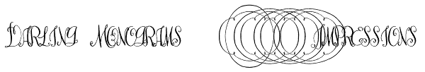 Darling Monograms (1000 Impressions) Font