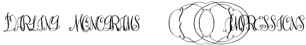 Darling Monograms (250 Impressions) Font
