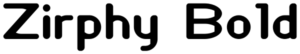 Zirphy Bold Font