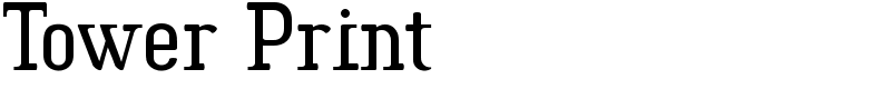 Tower Print Font