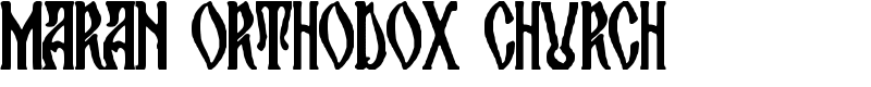 maran orthodox church Font