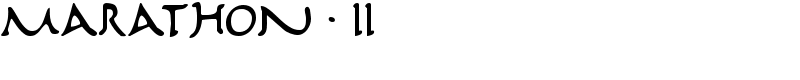 Marathon II Font
