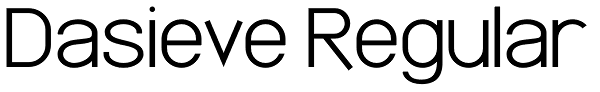 Dasieve Regular Font