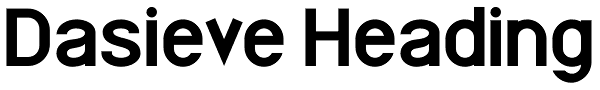 Dasieve Heading Font
