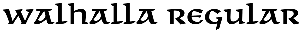 Walhalla Regular Font