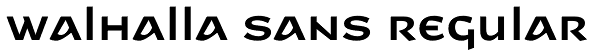 Walhalla Sans Regular Font