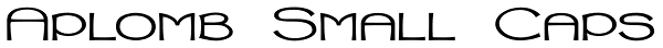 Aplomb Small Caps Font