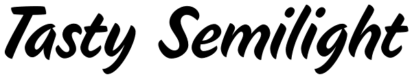 Tasty Semilight Font