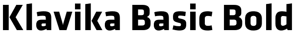Klavika Basic Bold Font
