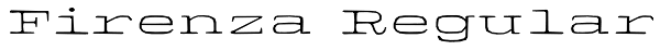 Firenza Regular Font