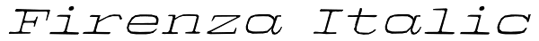 Firenza Italic Font