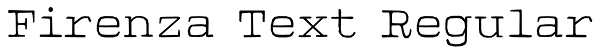 Firenza Text Regular Font