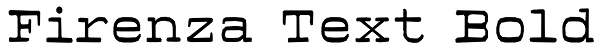 Firenza Text Bold Font