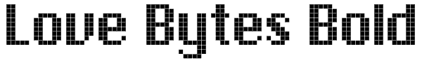 Love Bytes Bold Font