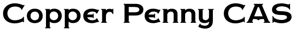 Copper Penny CAS Font