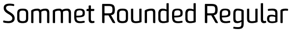 Sommet Rounded Regular Font