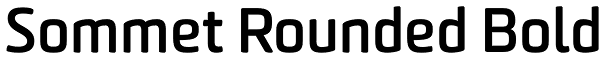 Sommet Rounded Bold Font