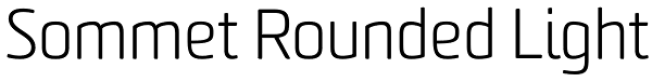Sommet Rounded Light Font