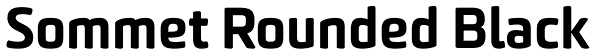 Sommet Rounded Black Font