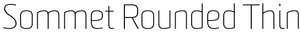 Sommet Rounded Thin Font