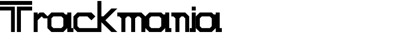 Trackmania Font