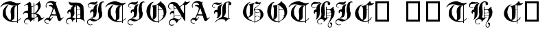 Traditional Gothic, 17th c. Font