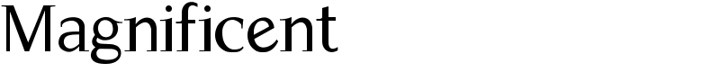 Magnificent Font