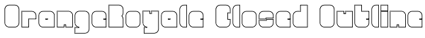 OrangeRoyale Closed Outline Font