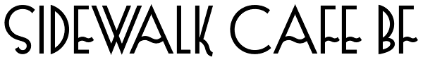 Sidewalk Cafe BF Font