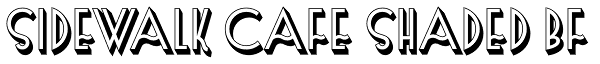 Sidewalk Cafe Shaded BF Font
